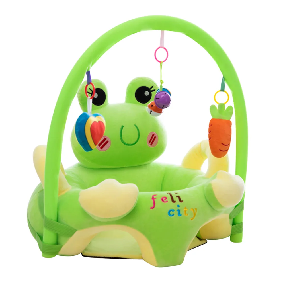 Cartoon Baby Anti Herbst Lernen Sitz kinder Sofa Lernen Werkzeug Mutter Und Baby Frühen Bildung Sofa Abdeckung Mit Pole und Spielzeug