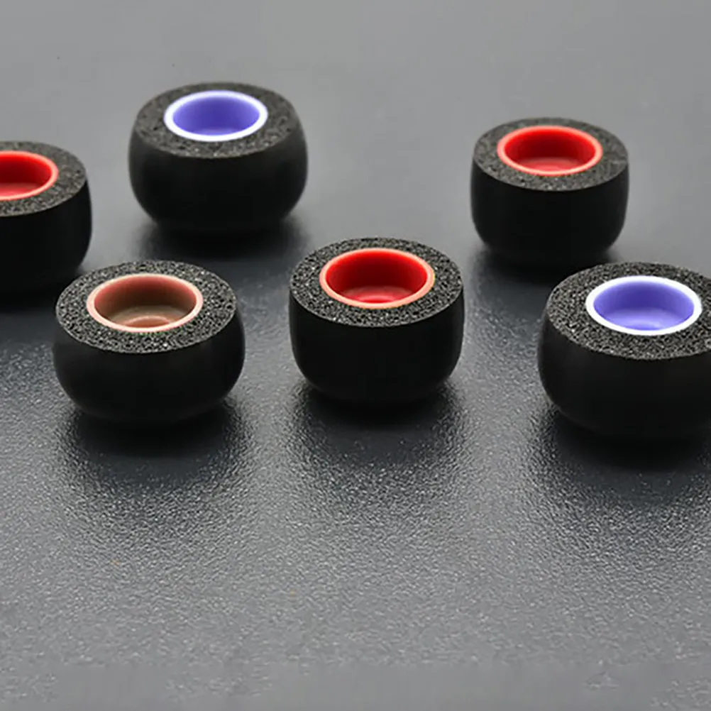 6Pcs Ear Caps Elastic Sponge Earphone Ear Pads Long-Term Use Comfortable Noise Isolation Headphone Cushion Covers Memory Sponge