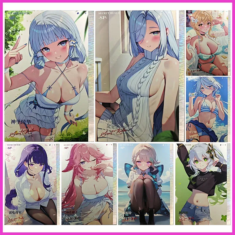 

Anime Goddess Story Rare SP Collectible Card Kamisato Ayaka Nahida Lumine Yae Miko Lynette Shenhe Toys for boys Birthday Present