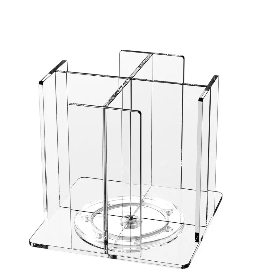 

Диспенсер для крышек и чашек, 4 секции, квадратный, вращающийся, для ресторанов, фуршетов, кофеен, баров, кафе