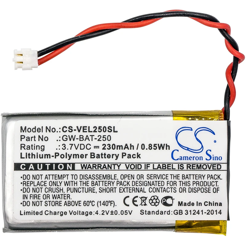 Cameron Sino 230mAh Battery For Vernier Go Wireless Link  GW-BAT-250