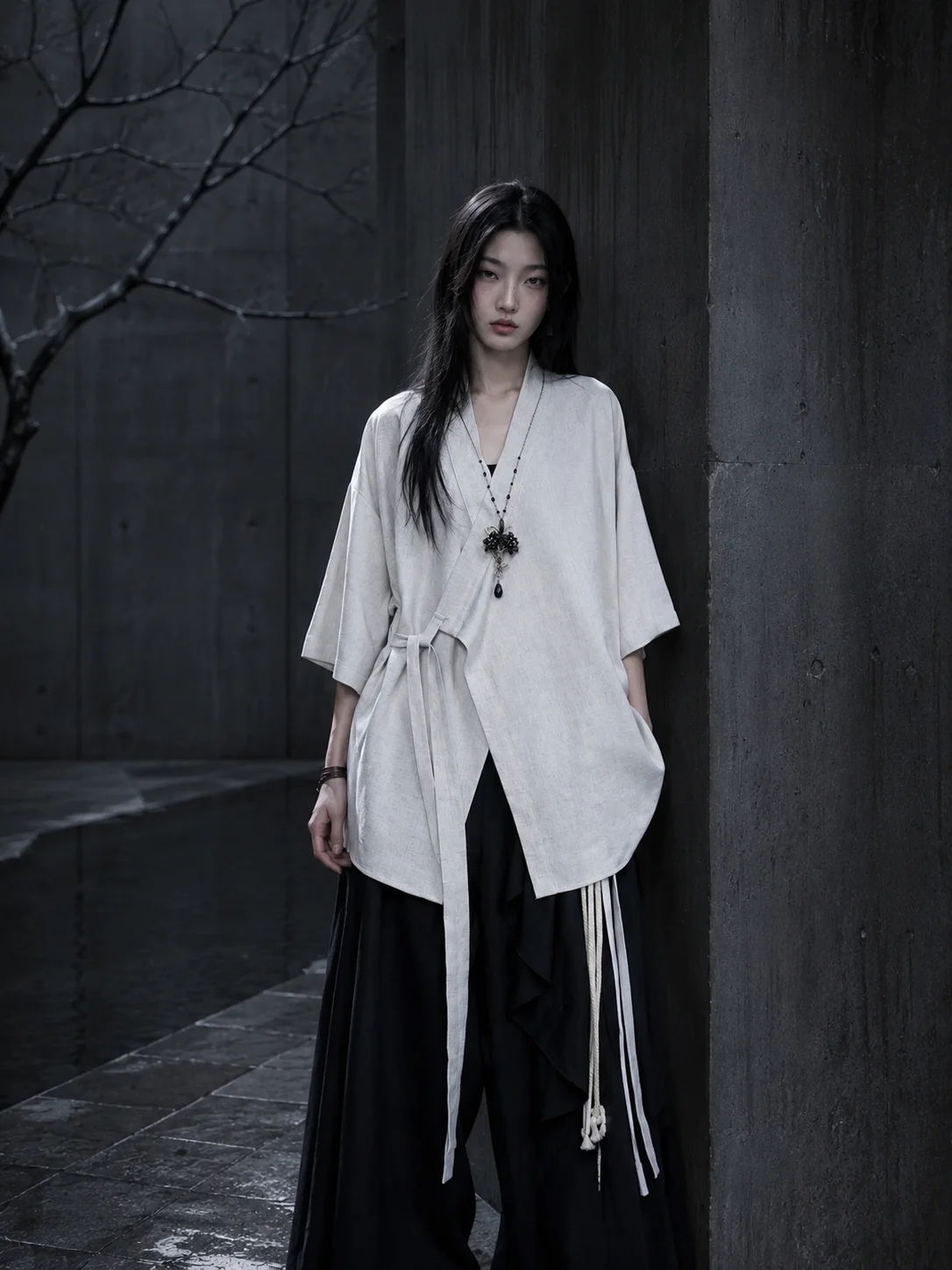 

Dark Style Short Sleeve Shirt Loose Fit Women's Fashion 2026 Summer New Chinese Retro Unisex Dao Pao Side Buttoned Loose Feel...
