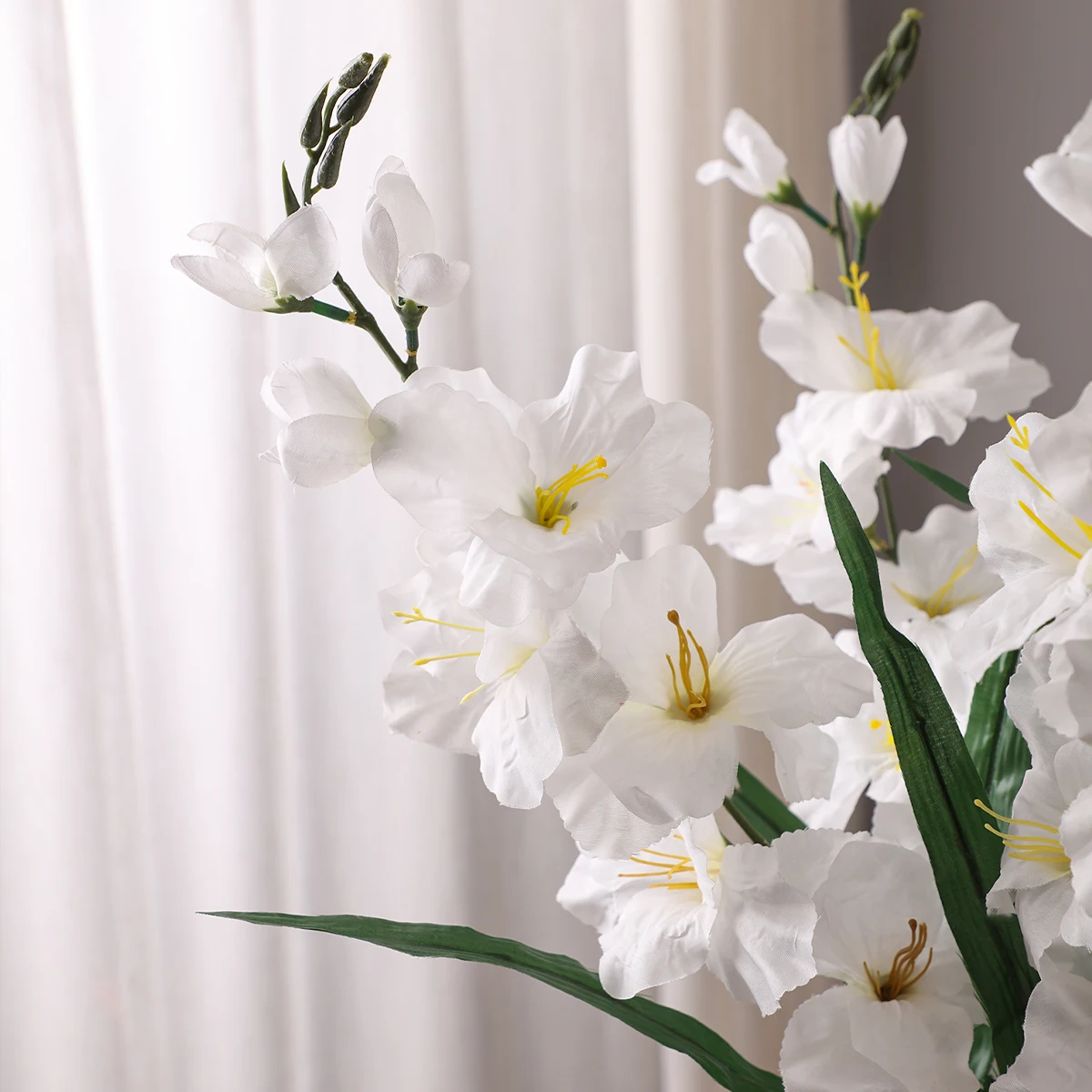 زهور اصطناعية من SIA-جلاديولوس ، نباتات صناعية ، مادة البولي إيثيلين ، مكان داخلي ، ديكور حديقة ، ديكور منزلي ، أحمر ، أبيض ، وردي #6