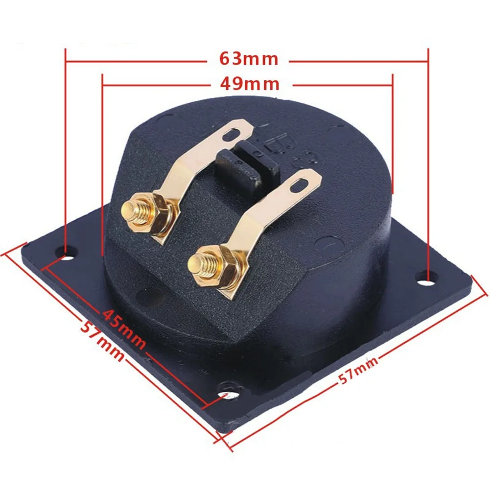 Speaker Terminal Cup Connector Custom Application Direct Contact Easy Mounting Insert Metal Round Spring Stereo