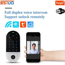 Wifi Video Intercom Access Control Keypad 125Khz RFID Reader Tuya Mobile APP Door Camera Video Door Phone Entry System+Cover