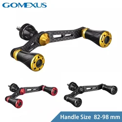 Gomexus-mango de carrete giratorio, mango de carbono Eging para Shimano, Vanford Stradic Twinpower, mango de sintonización de doble mango de 98mm