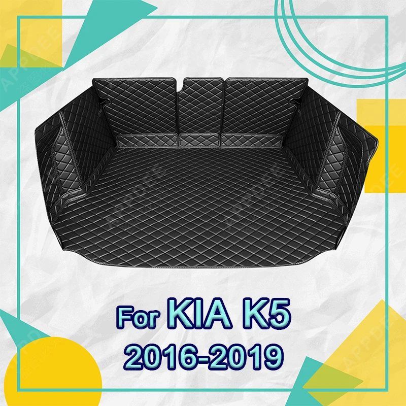

Автомобильный коврик для багажника с полным покрытием для Kia K5 2016-2019 18 17, автомобильный коврик для багажника, подкладка для груза, защитные аксессуары для интерьера