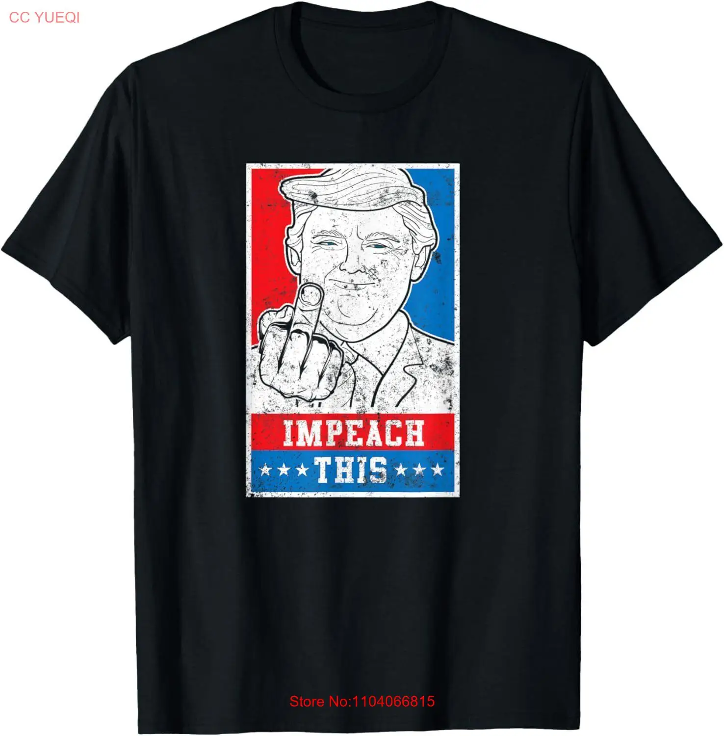 Pro Donald Trump Impeach This Election Shirt T-Shirt Small, Black