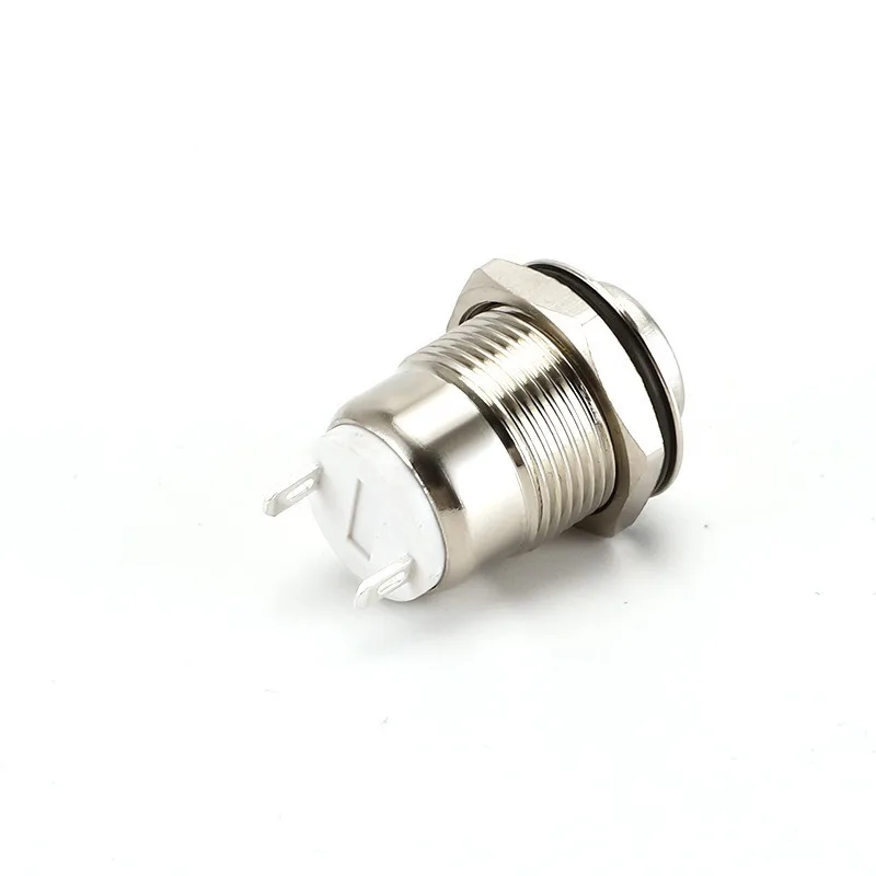 12mm Stainless Steel Metal Push Button Switch, Momentary Type, IP67 Waterproof for Industrial & Automotive Use