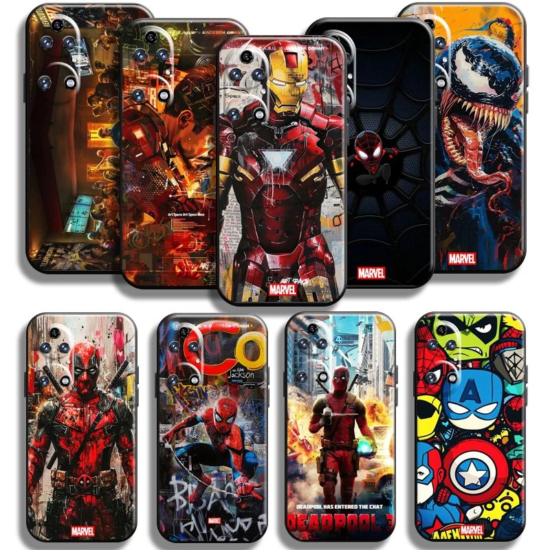 

Marvel Deadpool For Huawei P60 P60 ART P50 P40 P30 P20 PRO LITE E Plus P Smart Z Phone Case Carcasa Funda