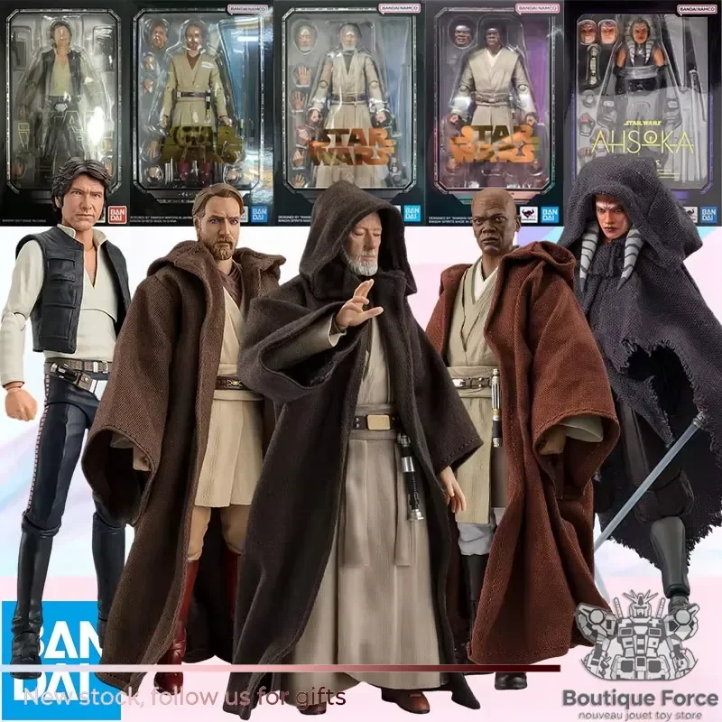 

Bandai S.H.Figuarts Star Wars Ahsoka Tano Action Figure 150mm Cloth Cloak Lightsaber Authentic Licensed Collectible Toy for