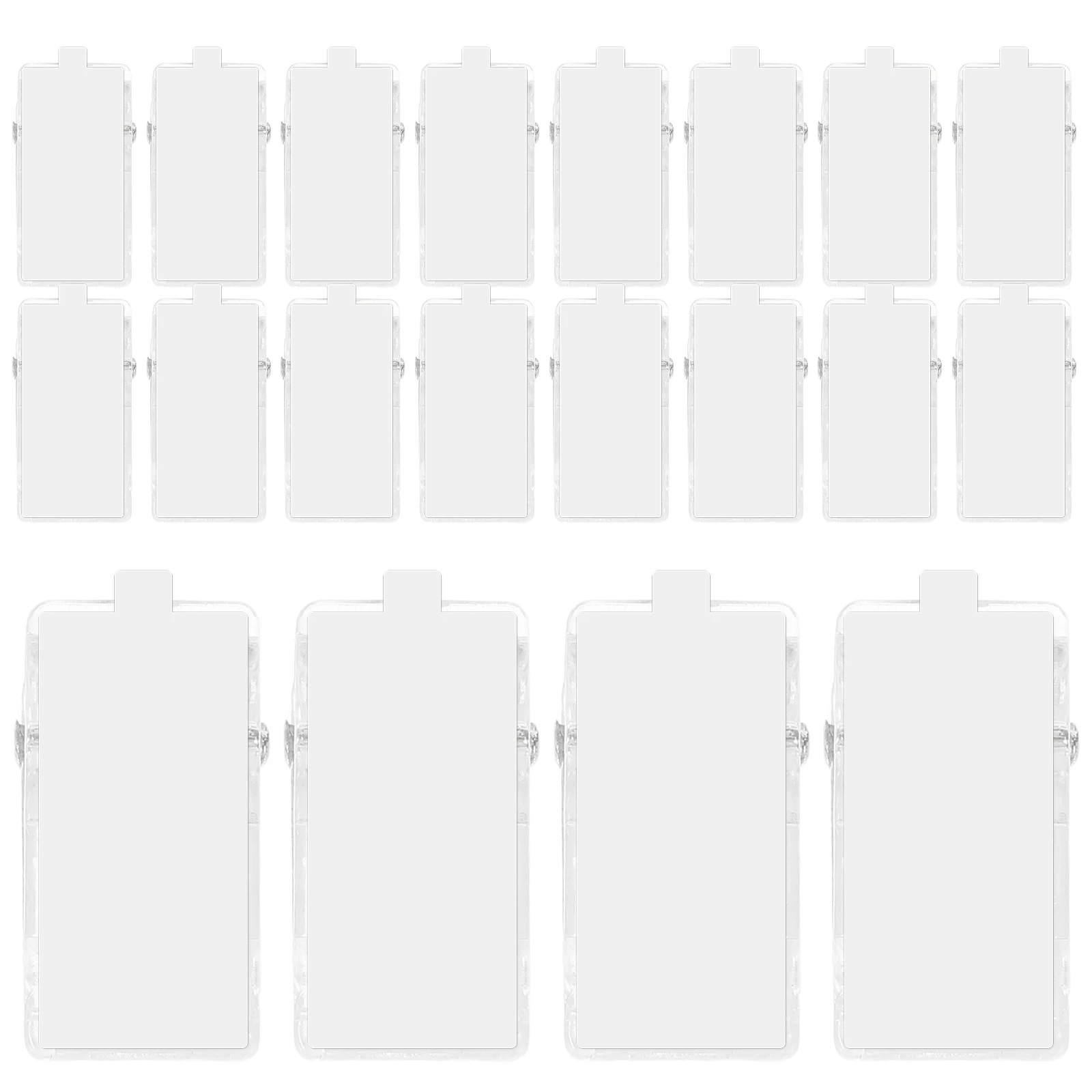 

50pcs Self-adhesive Clips for ID Badge Card Holders Photo Paper DIY Crafts Hanging Wall Tiles Metal Glass