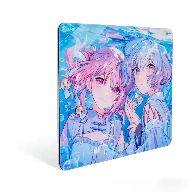 

Коврики для мыши из закаленного стекла, персонализированная копия аниме, игровые коврики для киберспорта, настольный коврик, игровой коврик для ПК FPS, 350x300 мм