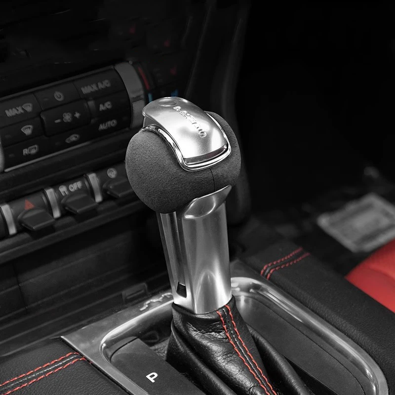For Ford Mustang Gear Shift Knob Panel Cover 2015-2023 Trim Center Console Stickers Car Interior Tuning Accessories