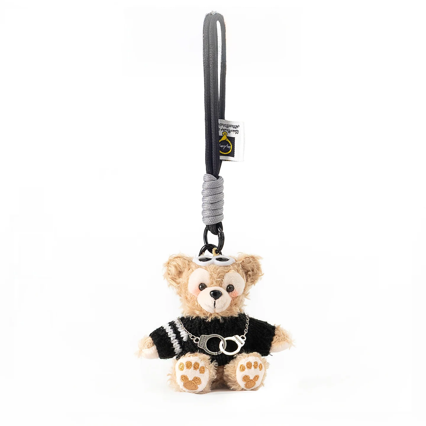 creative-dada-bear-pendant-plush-toy-bag-accessory-keychain-soft-polyester-fiber-filled-animal-doll-for-ages-3-and-above