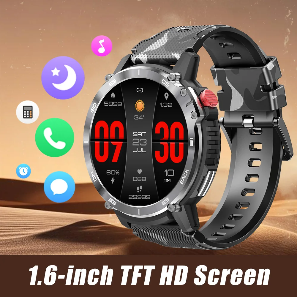 

LEADOYS C22Sports Smartwatches For Men Women 1.6 Inch Music Control Pedometer Countdown Exercise Fitness Smart Wristwatch