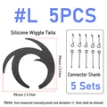 5pcs black L