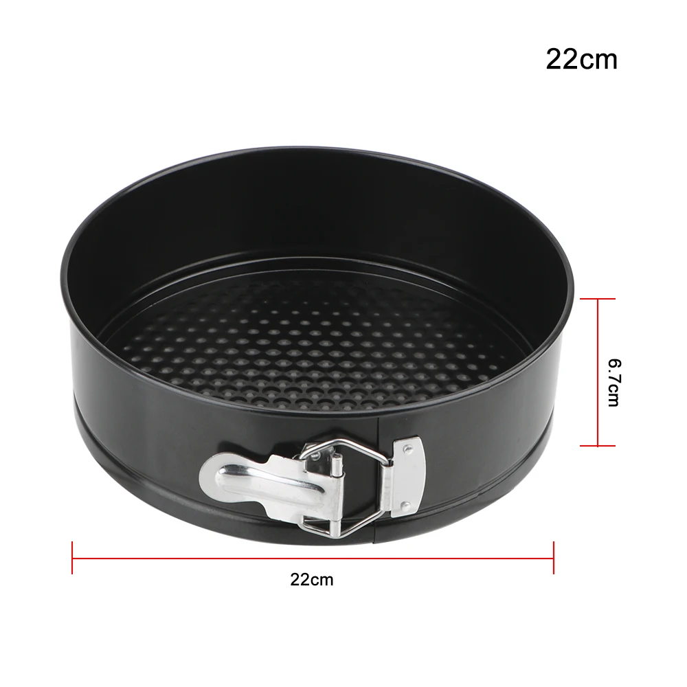 Round Cake Pan Bakeware Carbon Steel Cakes Molds Removable Bottom Non-Stick Metal Bake Mould