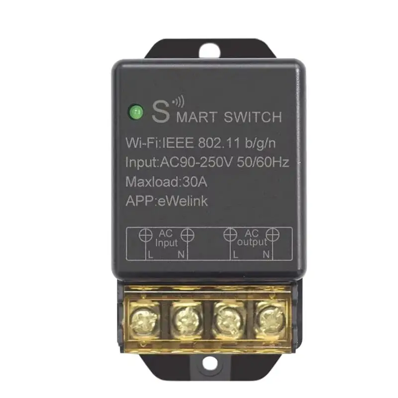 M12K-Ewelink Smart Wifi Relay Ewelink Wifi Relay Switch AC220V 110V 30A Wireless Remote Control Voice Control
