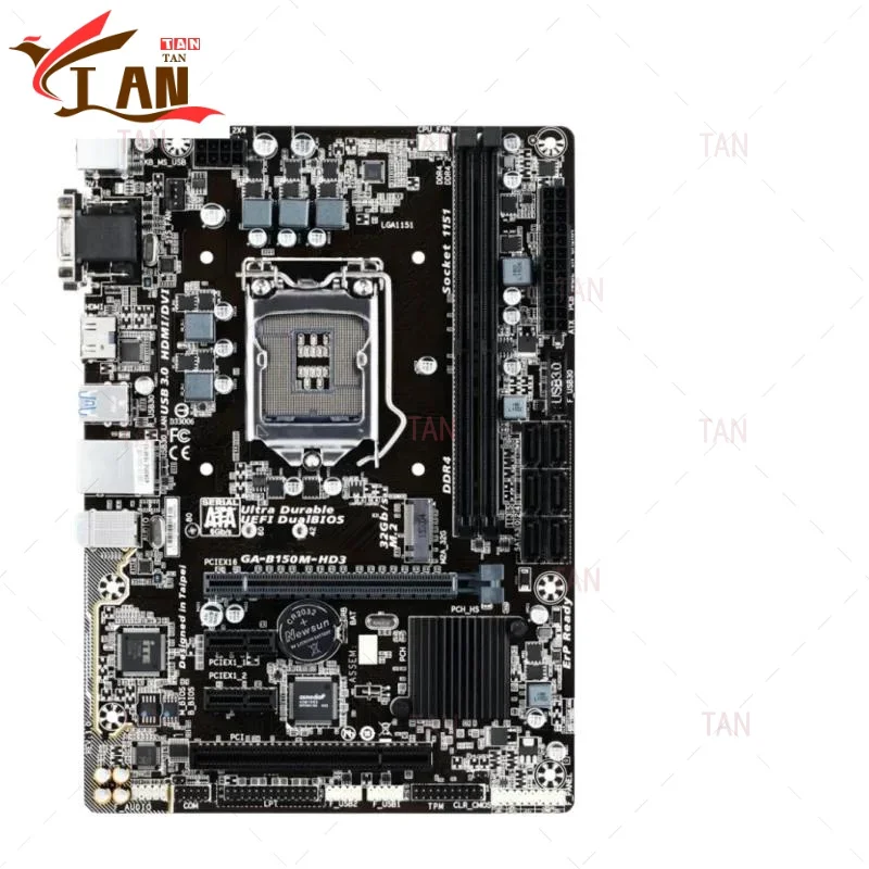 

Материнская плата для Gigabyte GA-B150M-HD3, 32 ГБ, LGA1151 DDR4, материнская плата Micro ATX, 100% тестирование, быстрая доставка TT