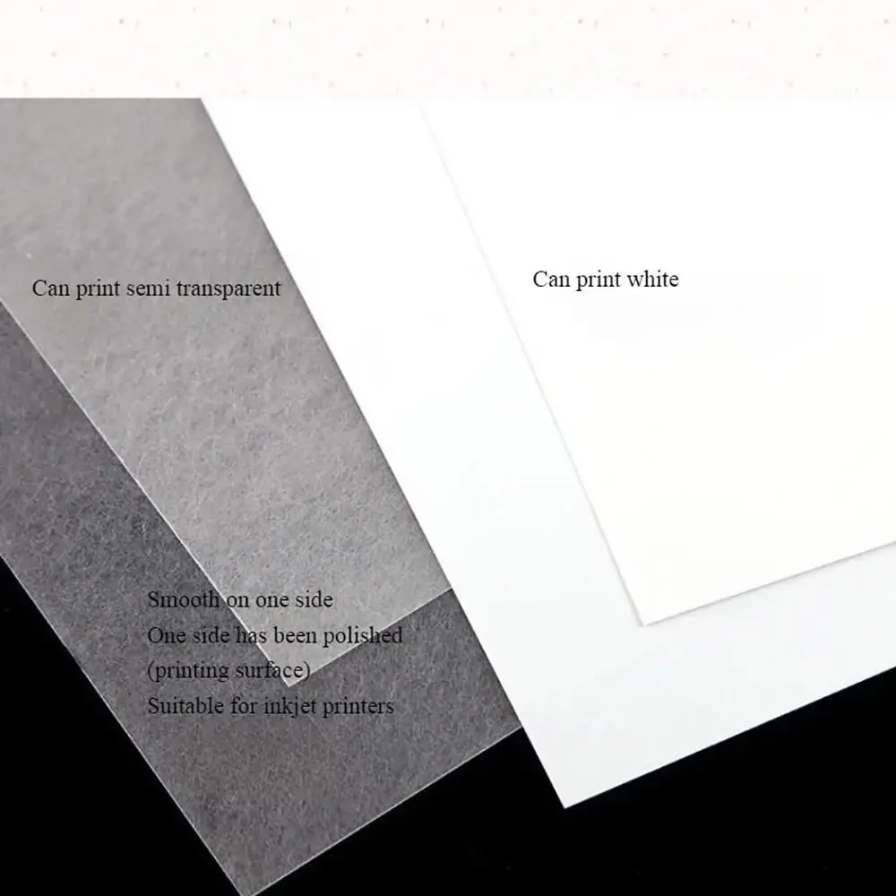 1Pcs Durable Printable Shrink Plastic Sheets Handmade Translucent White Shrink Film 29x20cm Shrinky Art Papers Gifts