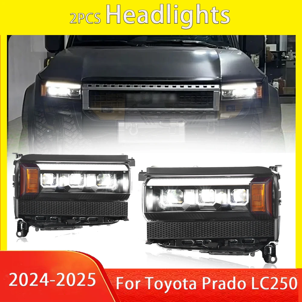 

Car Lights For Toyota Prado LC250 TX 24-25 Headlight LED Projetor head Lamp Daytime Running Light Automotive Accessories
