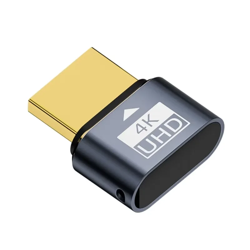 HDMI-kompatibel Dummy Stecker 4K HDR Virtuelle Monitor EDID Emulator Headless Ghost Display Adapter Unterstützt bis zu 4k@60Hz 1080@120Hz