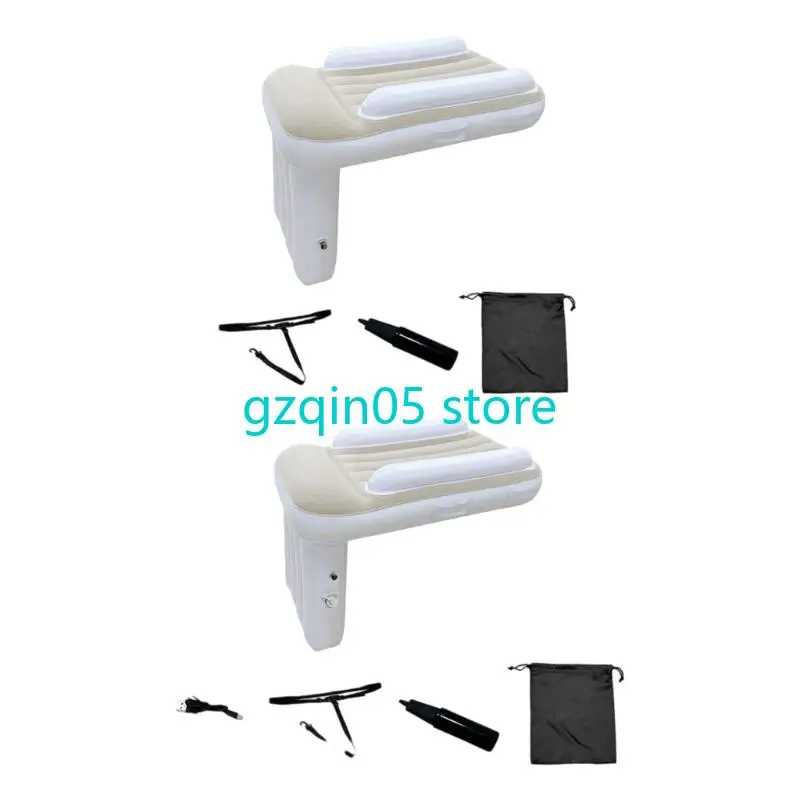 

H055 Infant Plane Mattress Travel Bed Soft Flocking Accent High Safety Rails Foldable Design Quick Setup with Carry Bag