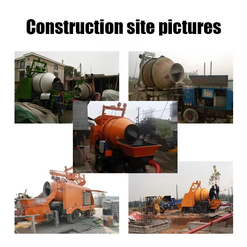Concrete Mixer with Pump Cement Mixing and Pumping Integrated Machine Diesel Conveying Equipment Project Solution