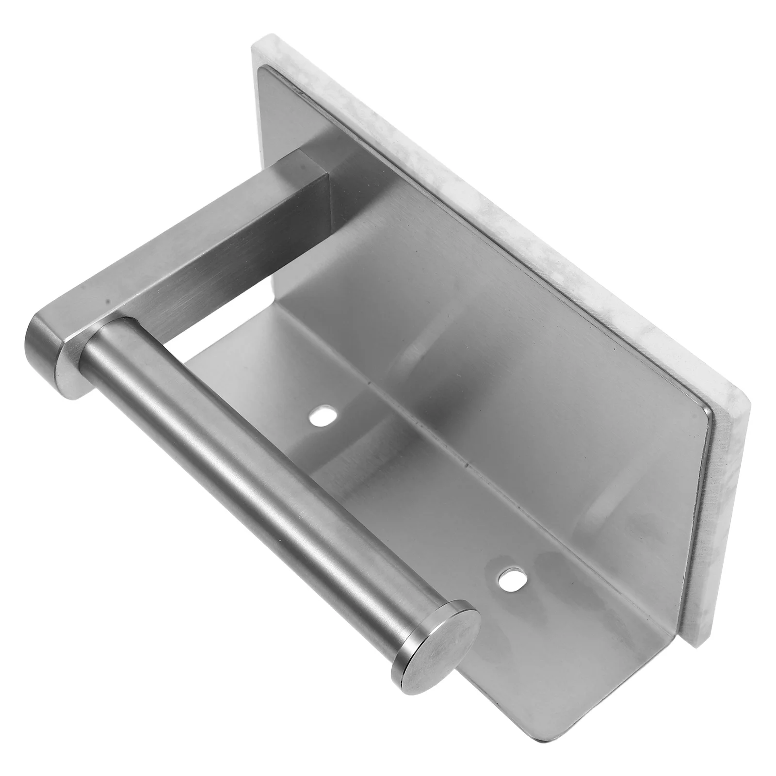 

Wall Mounted Toilet Paper Holder Marble Shelf Stainless Steel Bathroom Tissue Storage Rack For Small Spaces Modern Toilet