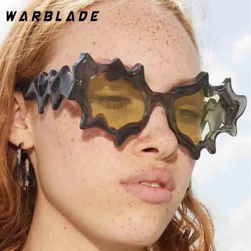 

Y2K Punk Cat Eye Sunglasses Women Men Luxury Brand Irregular Sun Glasses Ladies Street Photography Party Eyeglasses UV400 Очки