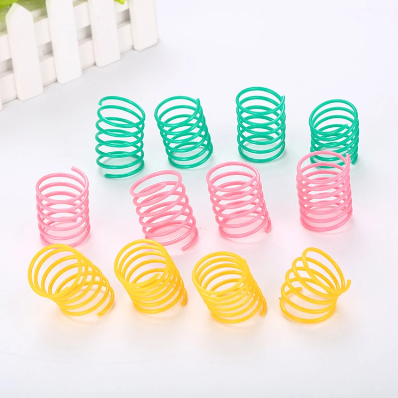 Pet Toy Vibrant Colors Wide And Durable Colorful Springs Promotes Bonding Interactive Cat Toys Playful Pet Accessory Kitten Toys