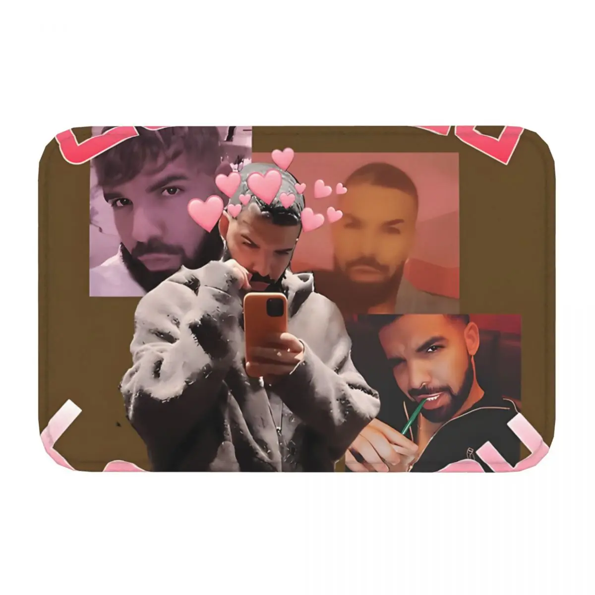 BBL Drake Hip Hop Rapper Bathroom Non-Slip Carpet Certified Lover Bedroom Mat Welcome Doormat Home Decoration Rug