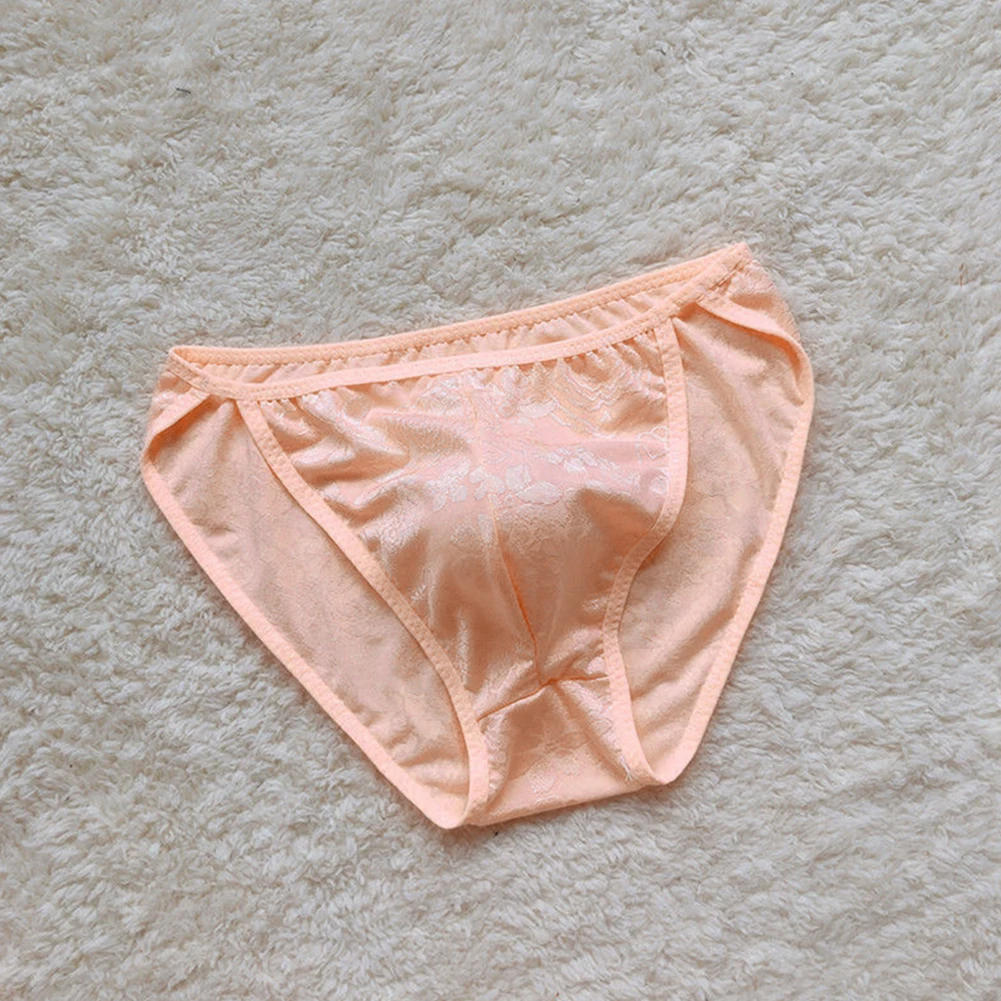 Comfort Traspirante Mutande da uomo in seta di ghiaccio Slip da uomo Slip traspiranti per tutte le stagioni Comodo modello da uomo in seta di ghiaccio