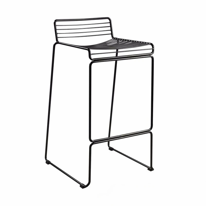 

Modern creative Internet celebrity white leisure outdoor bar chair outdoor wrought iron stool