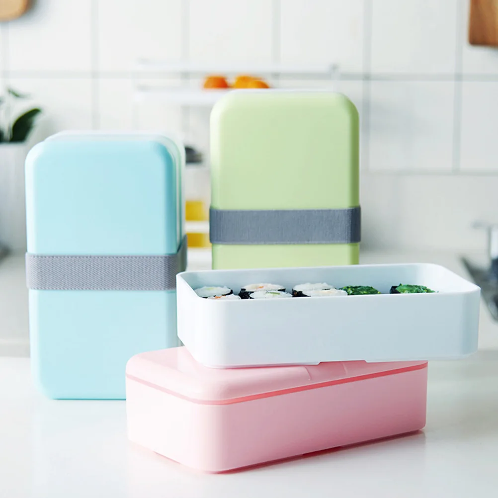 

Fresh Keeping Lunch Containers Rectangle PP Material Microwave Safe Dishwasher Travel School Office Insulated Food