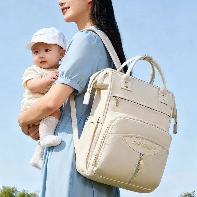

Trendy Elegant Vintage Diaper Bag A Large Capacity Simple Leather Tote Bag For Chic And Fashionable Luxury Women