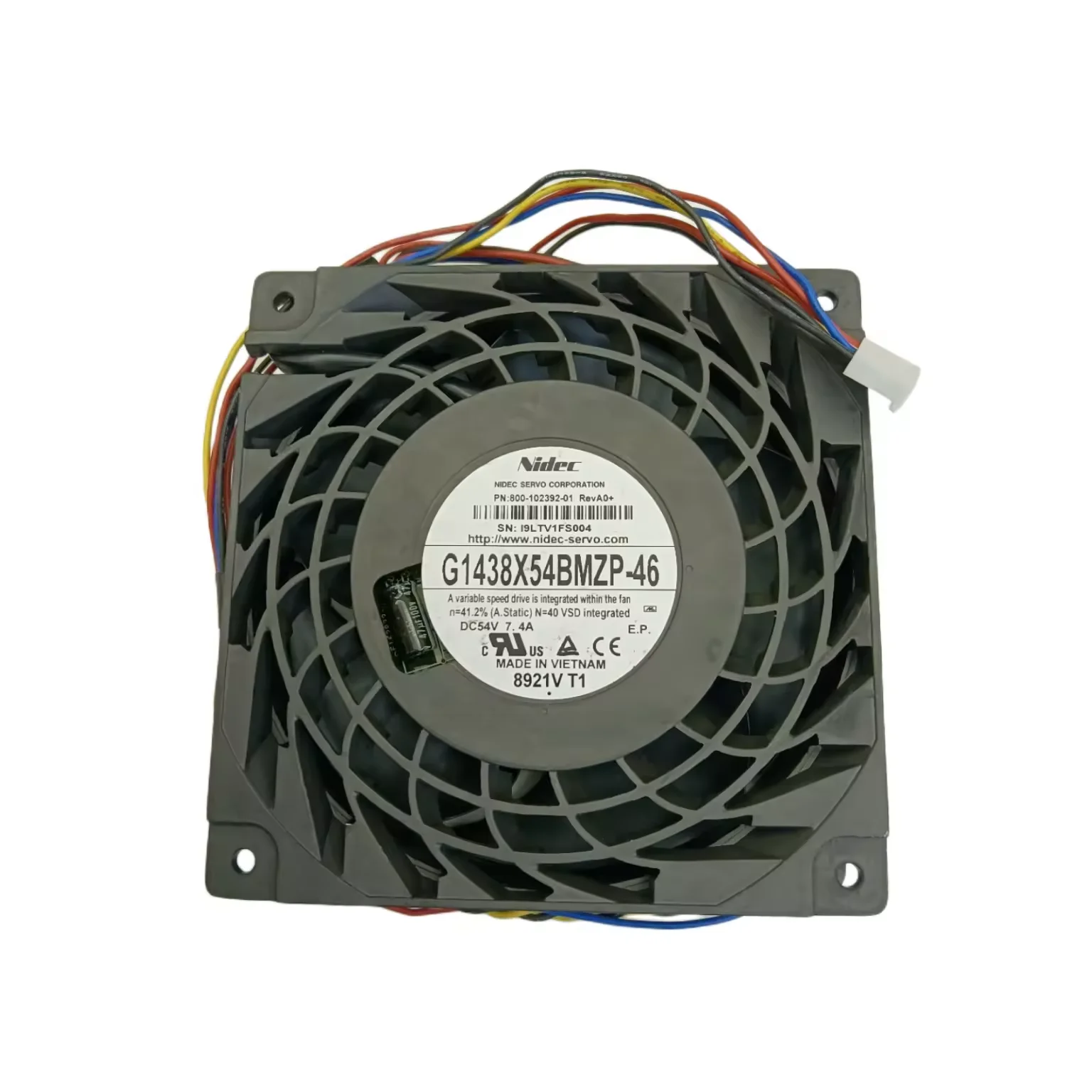 NIDEC G1438X54BMZP-46 54V 7.4A COOLING FAN