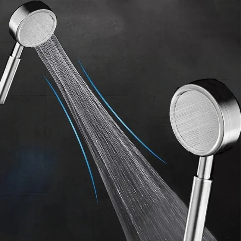 

New Stainless Steel Handheld Shower Head High Pressure Water-Saving Super Rainfall Mode Nozzle