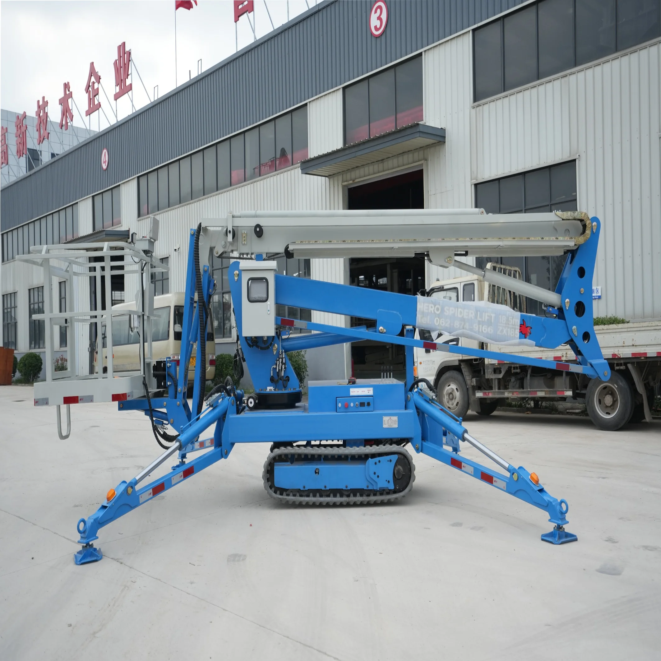 YG Customized Electric Powered Spider Crawler Lift For Zero Emission Operation