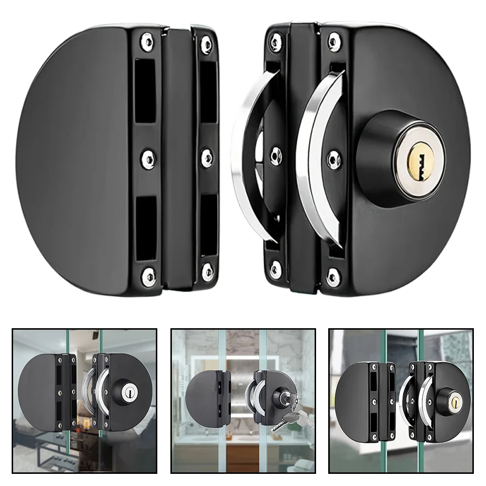 

Stainless Steel Locking Mechanism Designed for Easy Access Control on Frameless Glass Doors in Office Environments