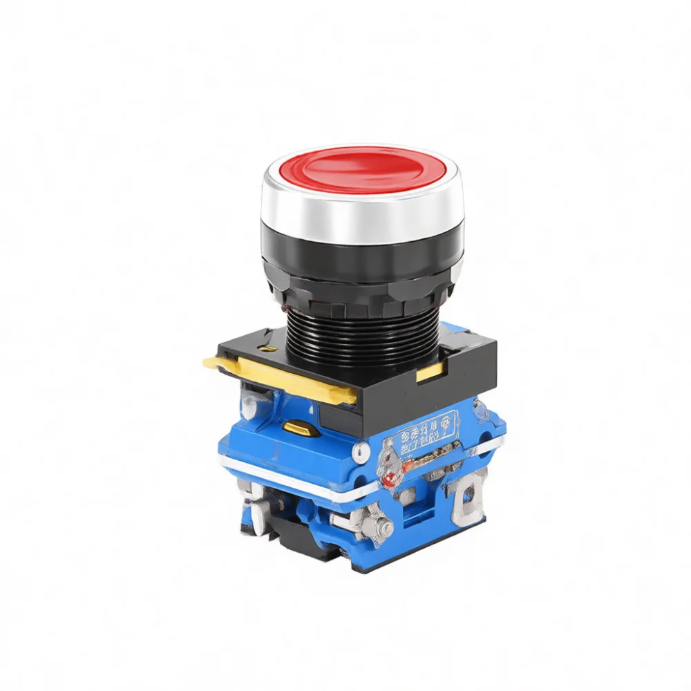 22mm Mounted Switch CHNT ZTP38 Flat Head Green LED Light Momentary Latching Industrial Controller Electrical Signal System