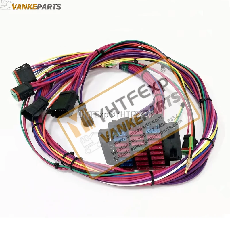 

Предохранительная коробка VANKEPARTS для экскаватора 312B, жгут проводов, высокое качество, № детали: 153-2542 1532542