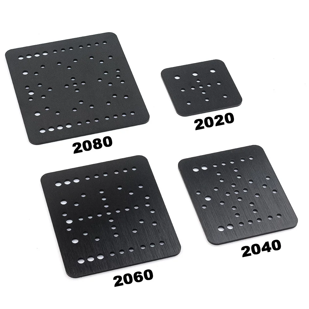 4Pcs Openbuilds OpenRail Gantry Plate 2020 2040 2060 2080 Openbuilds CNC DIY Black Parts Accessory