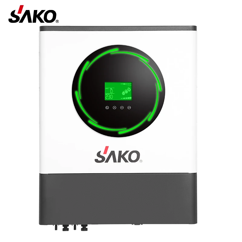 

Sako Sunon IV 8Kw 8000W 48V Off Grid Hybrid With Enhanced Charging Power Wifi Bms Dual Ac Output Solar Inverter