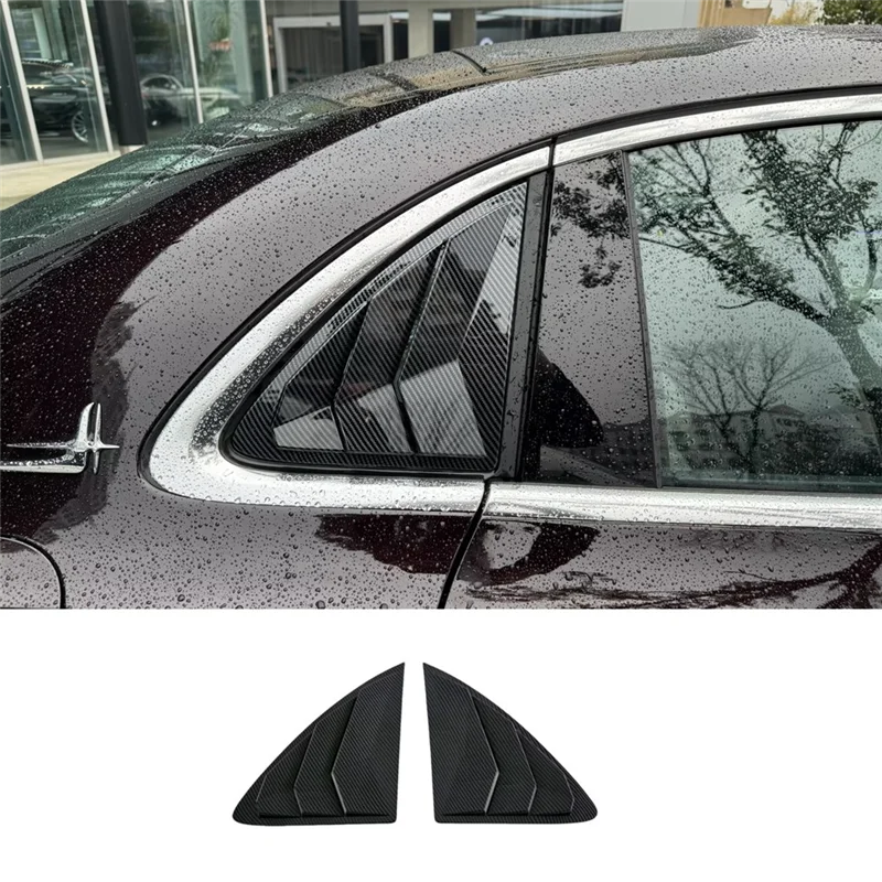 

Classy-Rear Side Window Louvers For Mercedes Benz E Class W214 2024 Accesories Air Vent Scoop Louvers Trim ABS Carbon Fiber