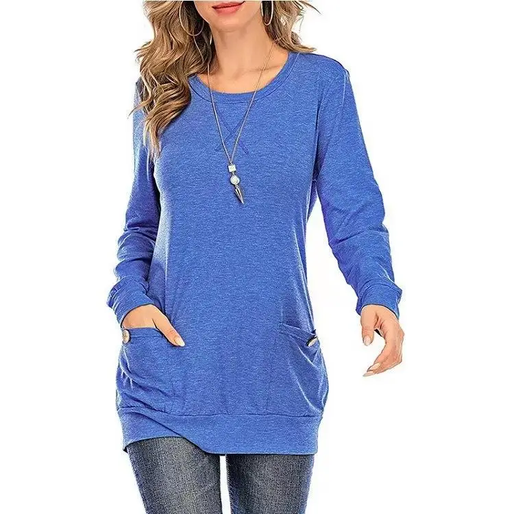 Camiseta feminina casual de algodão ort Sve com ket solto ajuste emenda padrão cor verão Faion camiseta feminina