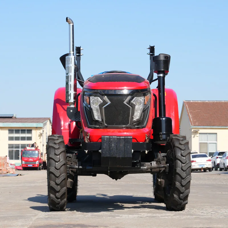 Customized:50HP 4WD Multi-Purpose Agricultural Tractor With Implements Set For Farming Cultivation And Earth Moving Work