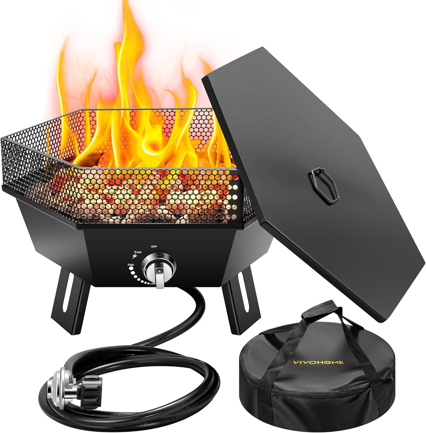 

High Quality Stainless Steel Gas Fire Pit Outdoor Fire Pit Propane Fire Pit for Outside