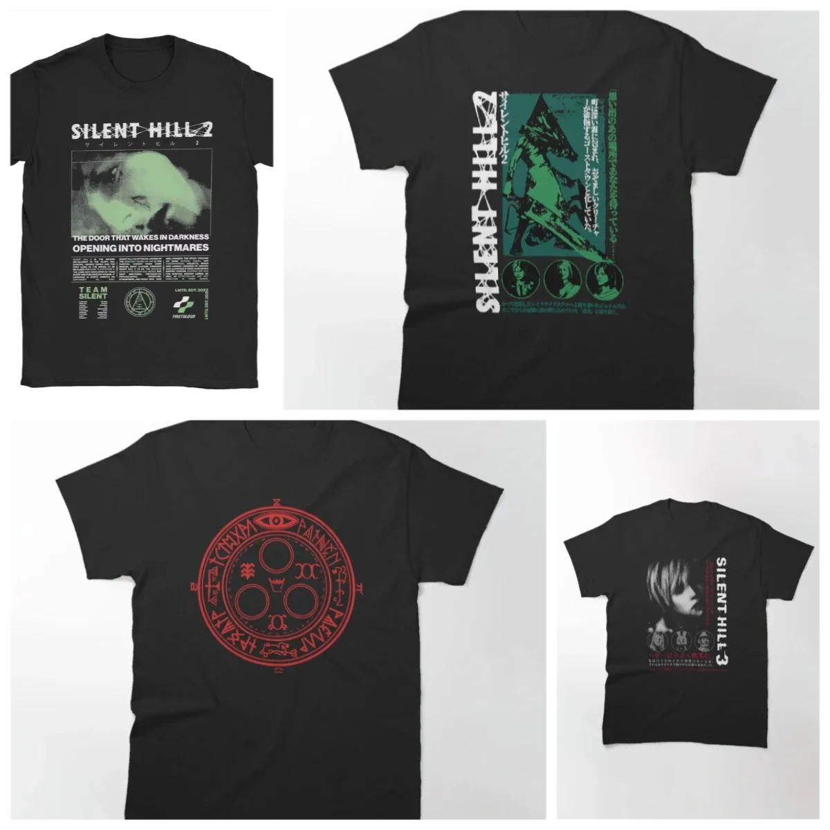 Men Silent Hill 2 T Shirts Clothing Casual Short Sleeve Round Neck Tee Shirt Adult T-Shirts women clothing